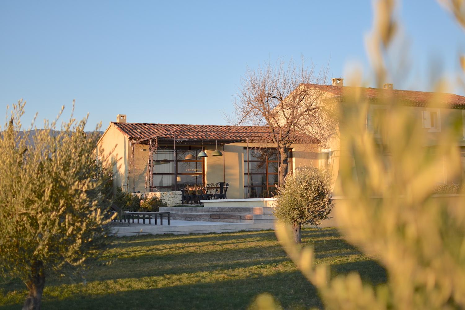 Domaine Les Terrasses d'Adrien, vue du jardin