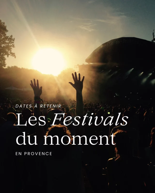 🎶☀️ L’été s’annonce fabuleux sous le signe de la musique et des belles vibes en Provence !

Que tu sois fan de musique live, de lieux magiques ou de moments suspendus entre amis… voici 5 festivals à ne pas manquer cet été :

@dansonssurlasorgue : Danser au bord de l’eau ? Oui, oui, c’est possible 💃🌿 
mais aussi
@lehaim_lefestival 
@lubeoufestival 
@idile_festival 
@lesmusicalesdelaroutecezanne 

📍Que tu sois local(e) ou de passage, ces événements font battre le cœur de la Provence cet saison.

👉 Et toi, tu vas à quel festival cette année ?
💬 Dis-moi en commentaire si j’en ai oublié un que tu aimes beaucoup ! 

#agendaestival #festivalprovence #sortirenprovence #ideesortie #musique #provencejetaime #festival2024 #unefilleenprovence